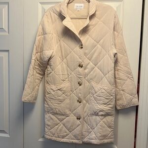 Women's Calista Quilted Cream Jacket